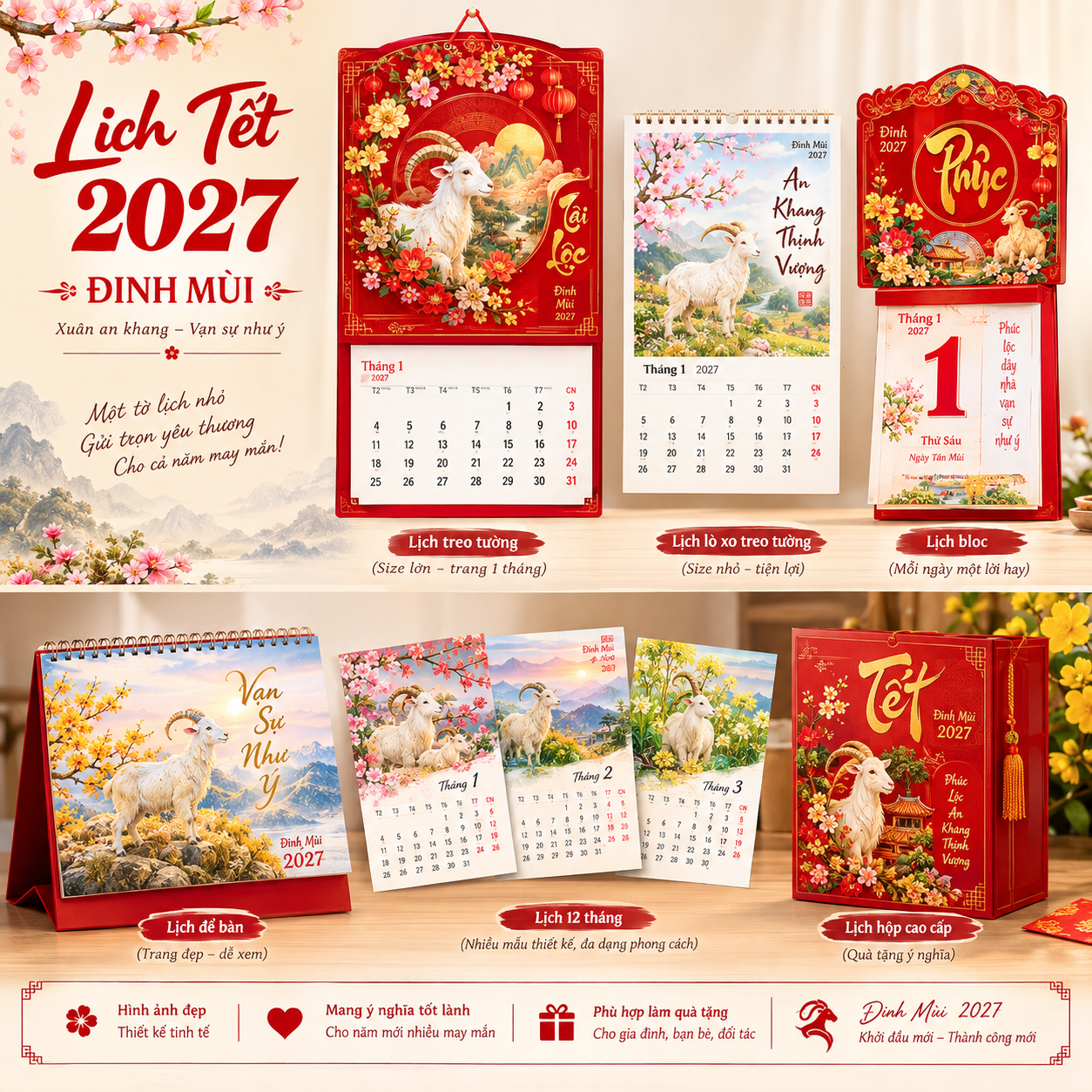 5 Mẫu Lịch Tết 2027 Đẹp Và Ý Nghĩa Dành Cho Doanh Nghiệp