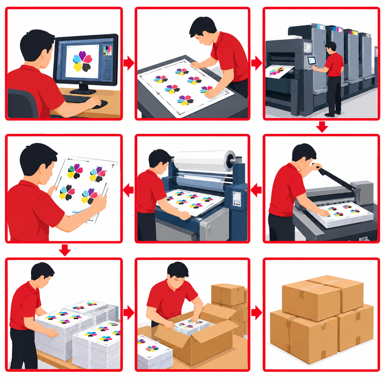 Quy Trình In Ấn Từ Thiết Kế Đến Thành Phẩm Với 7 Bước