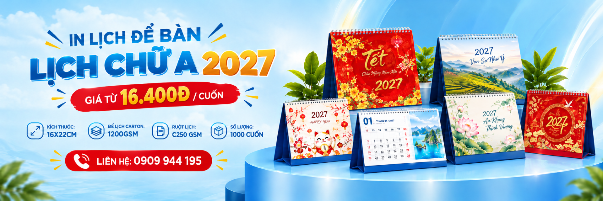 Banner Lịch Tết 2027 Đinh Mùi