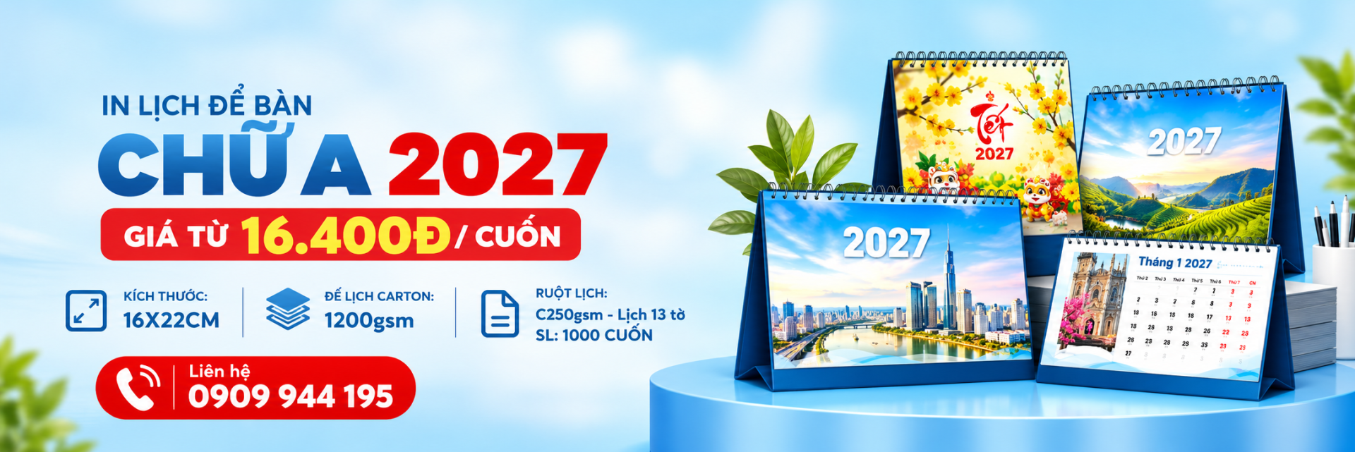 Banner Lịch Tết 2027 Đinh Mùi